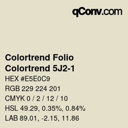 カラーコード: Colortrend Folio - Colortrend 5J2-1 | qconv.com
