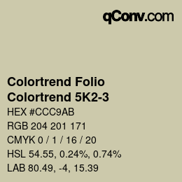 カラーコード: Colortrend Folio - Colortrend 5K2-3 | qconv.com
