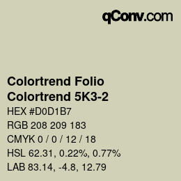 カラーコード: Colortrend Folio - Colortrend 5K3-2 | qconv.com