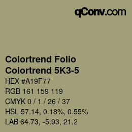 カラーコード: Colortrend Folio - Colortrend 5K3-5 | qconv.com