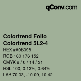 カラーコード: Colortrend Folio - Colortrend 5L2-4 | qconv.com