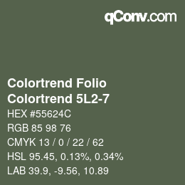 カラーコード: Colortrend Folio - Colortrend 5L2-7 | qconv.com