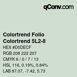 カラーコード: Colortrend Folio - Colortrend 5L2-8 | qconv.com