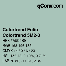 カラーコード: Colortrend Folio - Colortrend 5M2-3 | qconv.com
