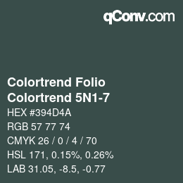 カラーコード: Colortrend Folio - Colortrend 5N1-7 | qconv.com