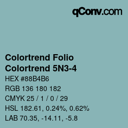 Color code: Colortrend Folio - Colortrend 5N3-4 | qconv.com