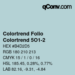 Color code: Colortrend Folio - Colortrend 5O1-2 | qconv.com