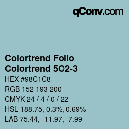 Color code: Colortrend Folio - Colortrend 5O2-3 | qconv.com