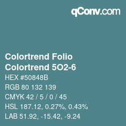 Farbcode: Colortrend Folio - Colortrend 5O2-6 | qconv.com