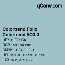 カラーコード: Colortrend Folio - Colortrend 5O3-3 | qconv.com