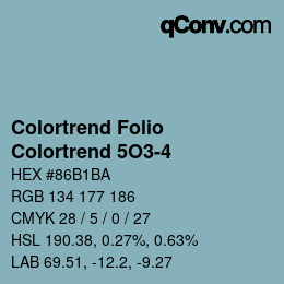 カラーコード: Colortrend Folio - Colortrend 5O3-4 | qconv.com