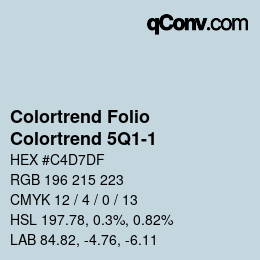 カラーコード: Colortrend Folio - Colortrend 5Q1-1 | qconv.com