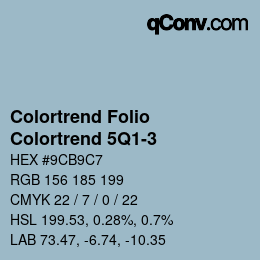 Color code: Colortrend Folio - Colortrend 5Q1-3 | qconv.com