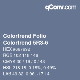 カラーコード: Colortrend Folio - Colortrend 5R3-6 | qconv.com
