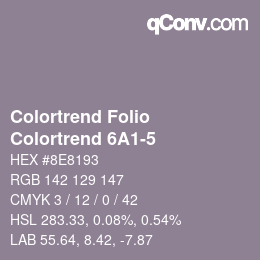 カラーコード: Colortrend Folio - Colortrend 6A1-5 | qconv.com