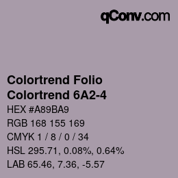 カラーコード: Colortrend Folio - Colortrend 6A2-4 | qconv.com