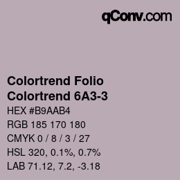 カラーコード: Colortrend Folio - Colortrend 6A3-3 | qconv.com