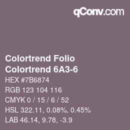 カラーコード: Colortrend Folio - Colortrend 6A3-6 | qconv.com