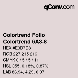 カラーコード: Colortrend Folio - Colortrend 6A3-8 | qconv.com