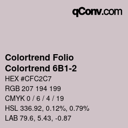 カラーコード: Colortrend Folio - Colortrend 6B1-2 | qconv.com
