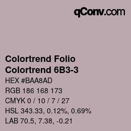 カラーコード: Colortrend Folio - Colortrend 6B3-3 | qconv.com
