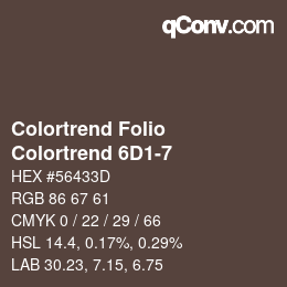 カラーコード: Colortrend Folio - Colortrend 6D1-7 | qconv.com