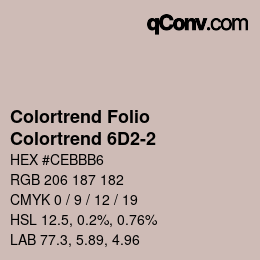 カラーコード: Colortrend Folio - Colortrend 6D2-2 | qconv.com