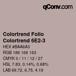 カラーコード: Colortrend Folio - Colortrend 6E2-3 | qconv.com