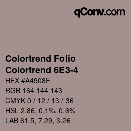 カラーコード: Colortrend Folio - Colortrend 6E3-4 | qconv.com