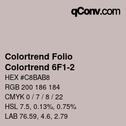 カラーコード: Colortrend Folio - Colortrend 6F1-2 | qconv.com