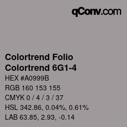 カラーコード: Colortrend Folio - Colortrend 6G1-4 | qconv.com