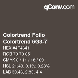 カラーコード: Colortrend Folio - Colortrend 6G3-7 | qconv.com