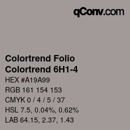 カラーコード: Colortrend Folio - Colortrend 6H1-4 | qconv.com