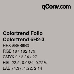 カラーコード: Colortrend Folio - Colortrend 6H2-3 | qconv.com