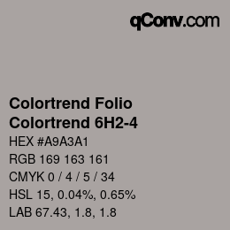 カラーコード: Colortrend Folio - Colortrend 6H2-4 | qconv.com