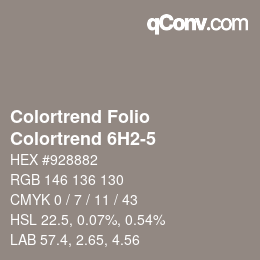 カラーコード: Colortrend Folio - Colortrend 6H2-5 | qconv.com