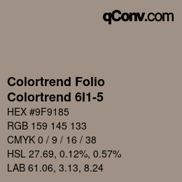 カラーコード: Colortrend Folio - Colortrend 6I1-5 | qconv.com
