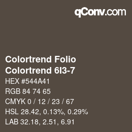 カラーコード: Colortrend Folio - Colortrend 6I3-7 | qconv.com