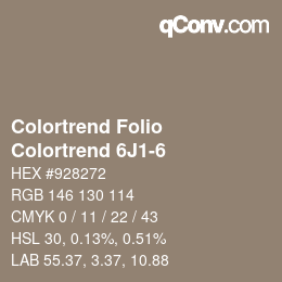 カラーコード: Colortrend Folio - Colortrend 6J1-6 | qconv.com