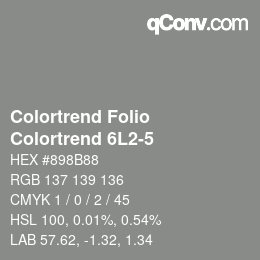 カラーコード: Colortrend Folio - Colortrend 6L2-5 | qconv.com