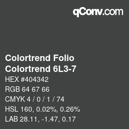 カラーコード: Colortrend Folio - Colortrend 6L3-7 | qconv.com