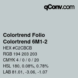 カラーコード: Colortrend Folio - Colortrend 6M1-2 | qconv.com
