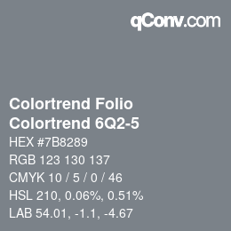 カラーコード: Colortrend Folio - Colortrend 6Q2-5 | qconv.com