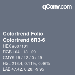 カラーコード: Colortrend Folio - Colortrend 6R3-6 | qconv.com