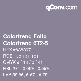 カラーコード: Colortrend Folio - Colortrend 6T2-5 | qconv.com