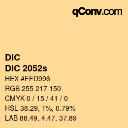 Color code: DIC - DIC 2052s | qconv.com