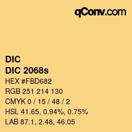 カラーコード: DIC - DIC 2068s | qconv.com
