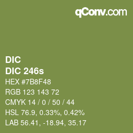 カラーコード: DIC - DIC 246s | qconv.com
