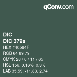 カラーコード: DIC - DIC 379s | qconv.com