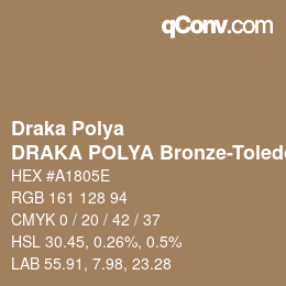 Farbcode: Draka Polya - DRAKA POLYA Bronze-Toledo 1850 | qconv.com